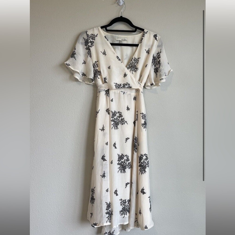 June & Hudson floral wrap dress xs